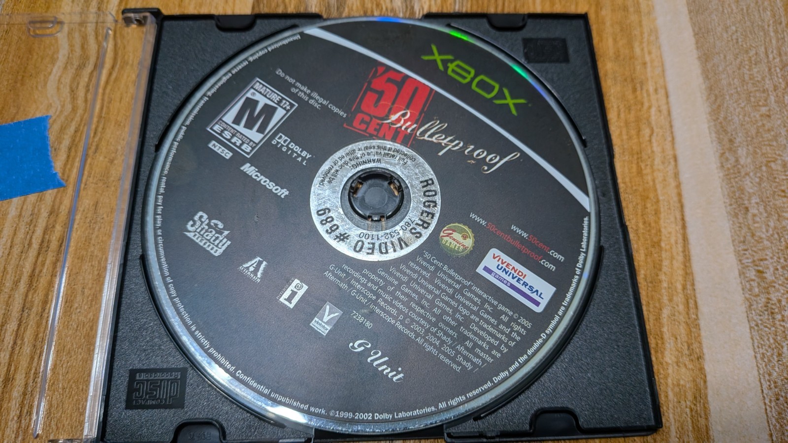 50 Cent Bulletproof – Microsoft Xbox – Disc Only – Tested & Guaranteed