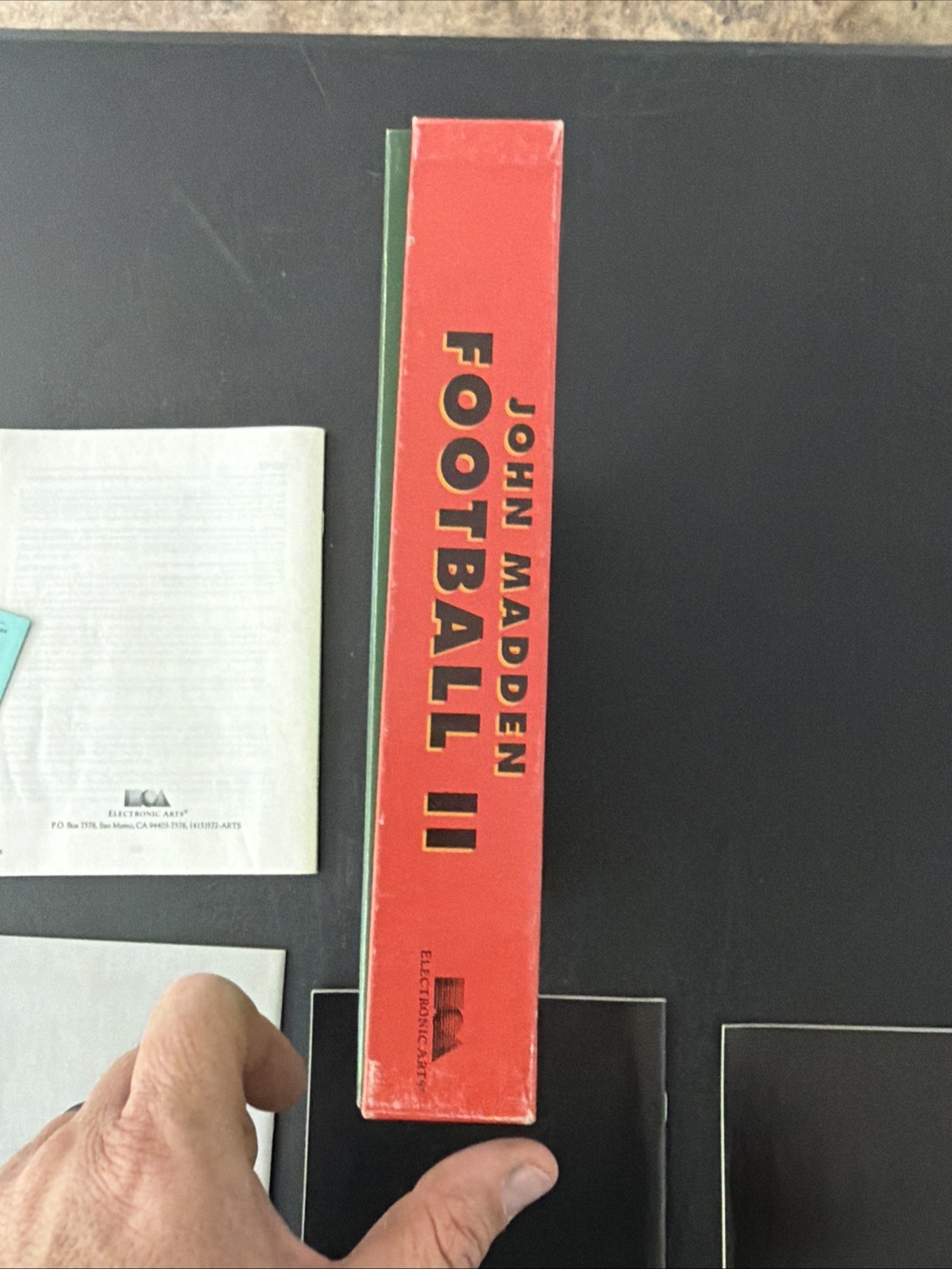 John Madden Football II Computer Game IBM 3.5″ Disk Complete w/ Box & Manuals