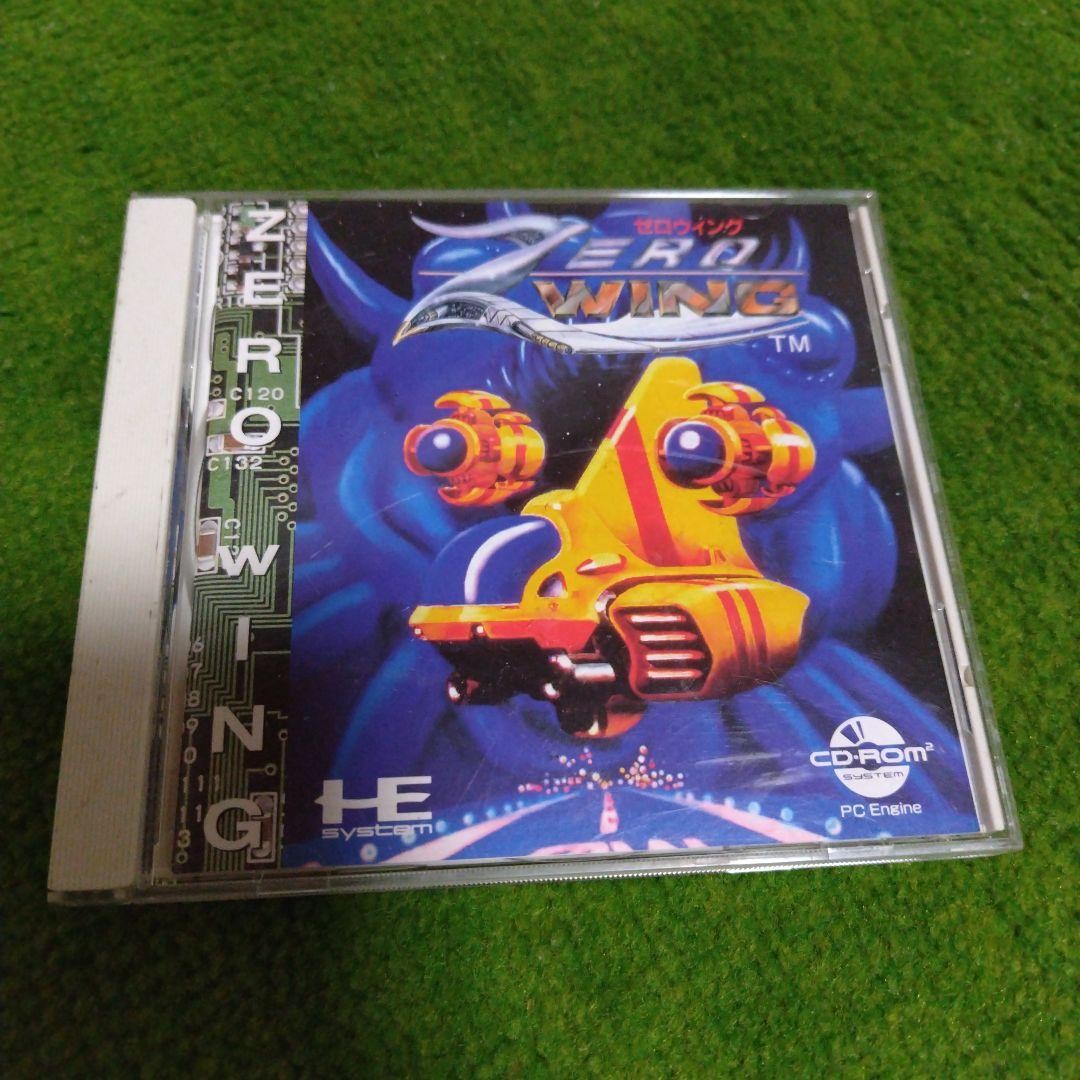 NEC PCEngine CD-ROM — ZERO WING — spine card. JAPAN. Work. GAME. 11359 53