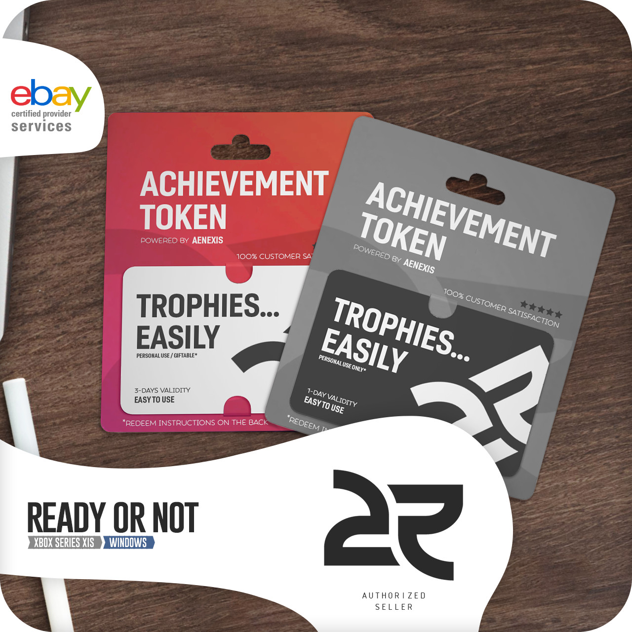 ✅ Ready or Not ✅ XBOX ACHIEVEMENTS UNLOCK TOKEN 100% COMPLETION GAMERSCORE