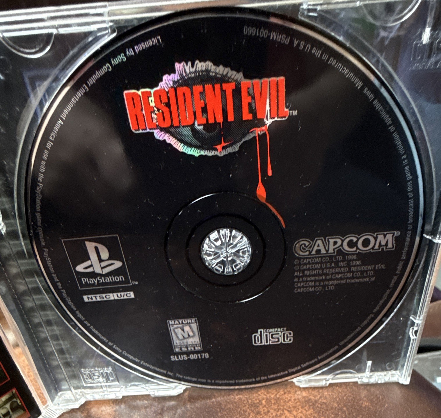 Capcom Resident Evil PS1 w/Manual & registration card M-Mature NTSC-U/C 1996