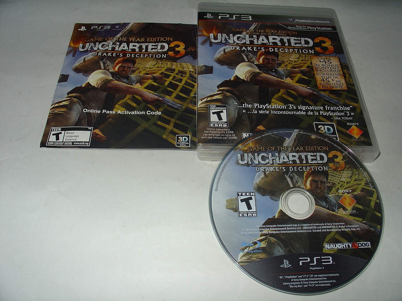 Uncharted 3 Drake’s Deception Game of the Year Ed. (Sony Playstation 3, 2011)