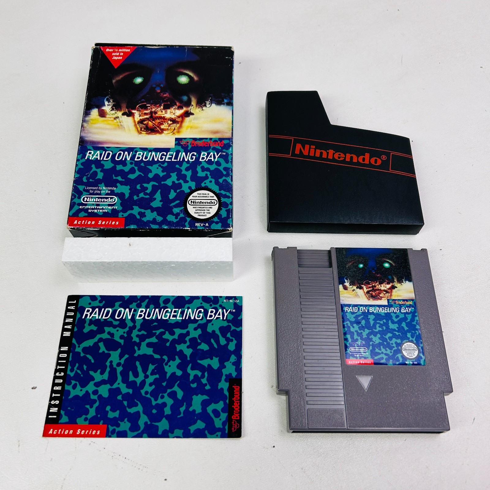 Raid On Bungeling Bay (Nintendo NES, 1987) Complete in Box CIB Tested