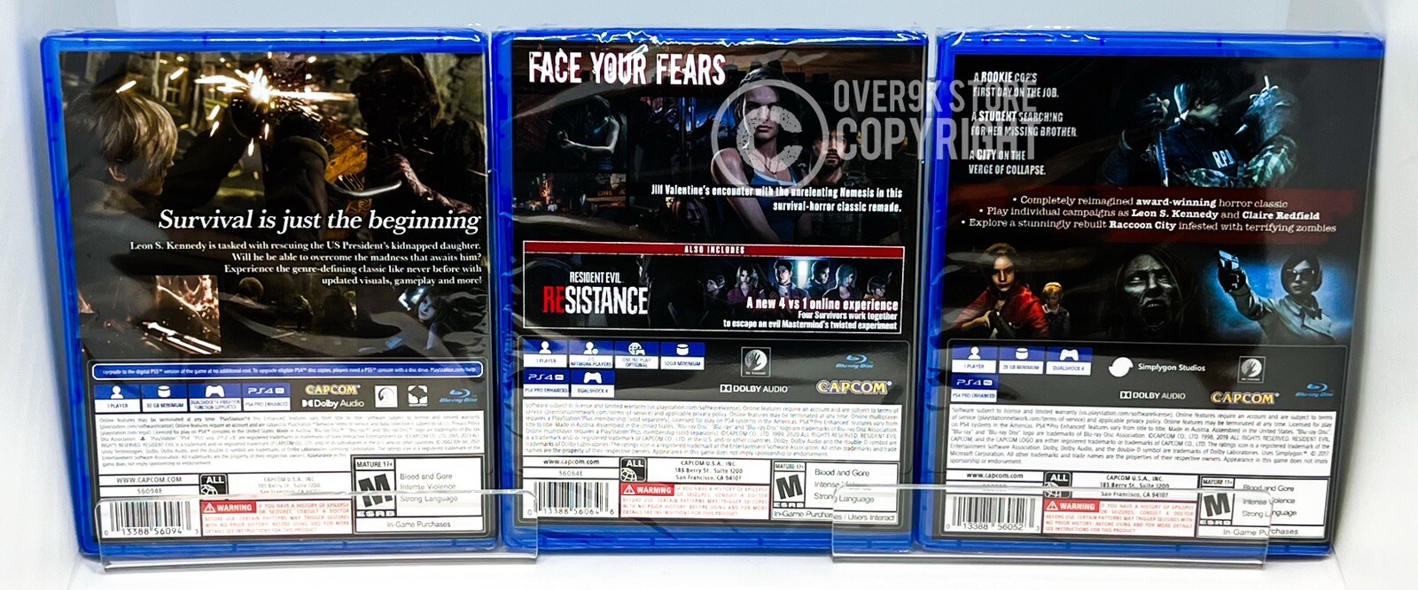 Resident Evil Bundle 2 + 3 + 4 Remake – PS4 – Brand New | Factory Sealed