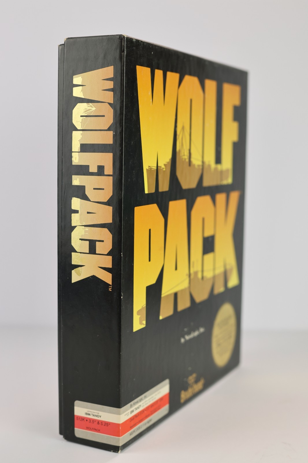 VINTAGE WolfPack PC Big Box COMPLETE – 1990 Brøderbund – 3.5″ & 5.25″ Disks