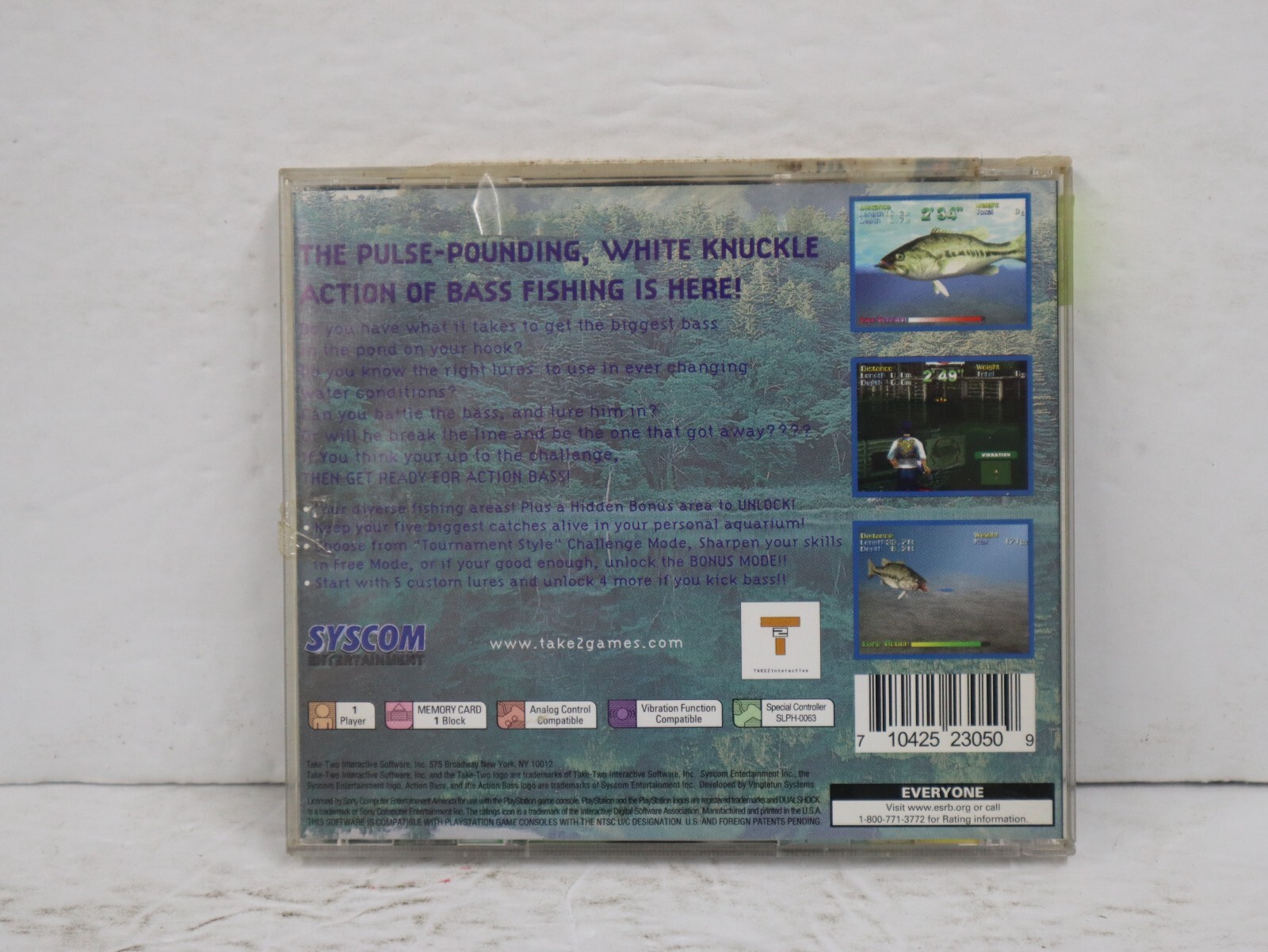 Action Bass (Sony PlayStation 1, 2000 PS1) – Complete – CIB