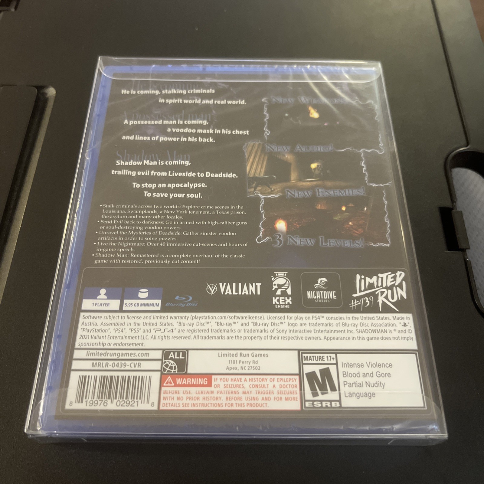 Shadow Man Remastered PS4 Limited Run #439 Playstation 4 New Sealed