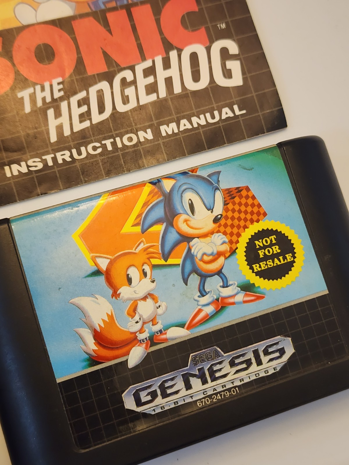 Sonic The Hedgehog 1 & 2 Not For Resale Sega Genesis One Is CIB – Tested Working