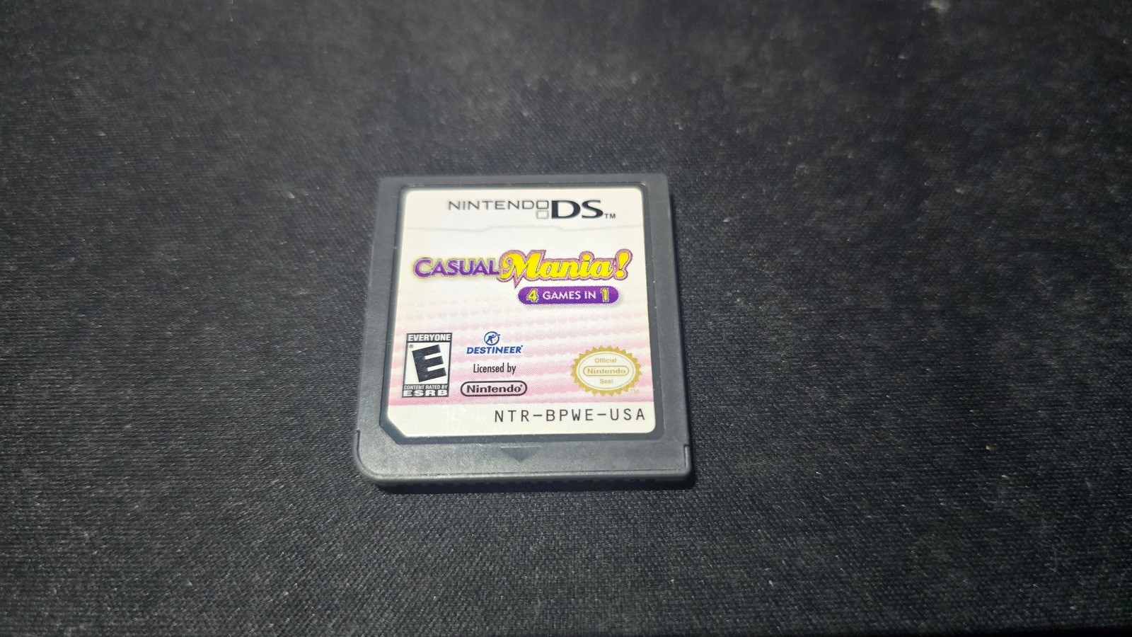 Casual Mania Destineer Nintendo DS NRMT condition game cartridge authentic