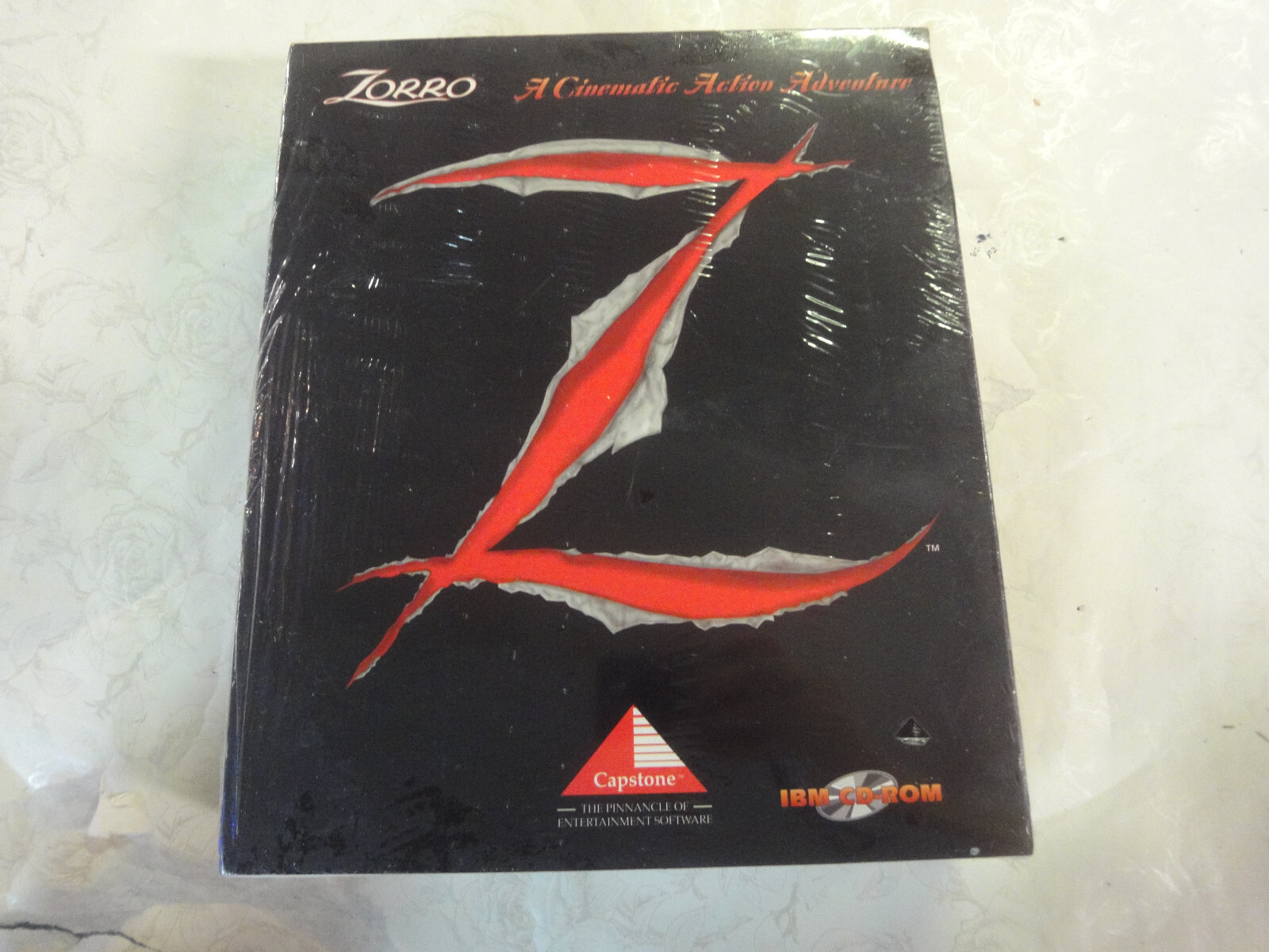 Vintage ZORRO Capstone IBM CD ROM game big box BRAND NEW cinematic action adven