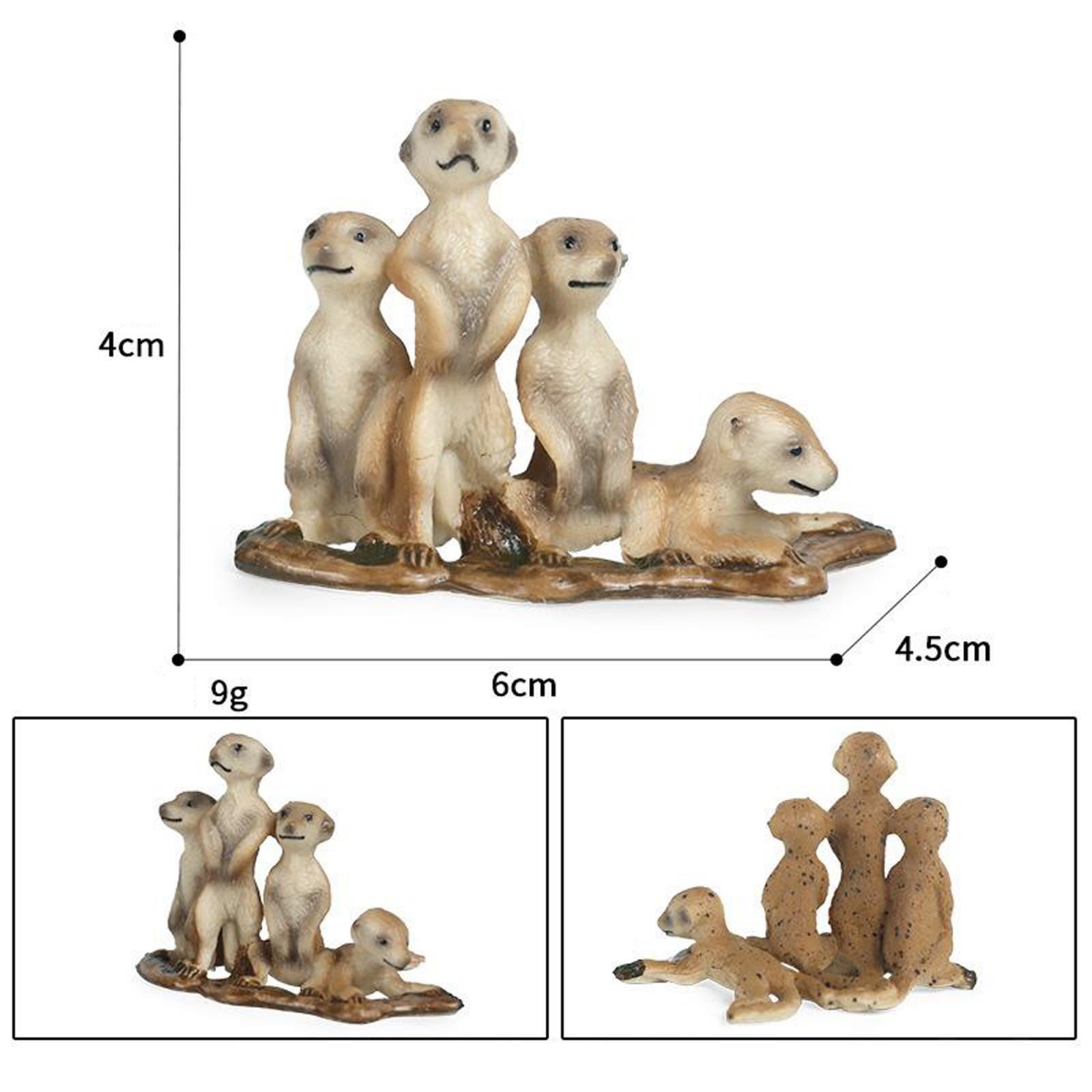3Pack Animal Africa Standing Figurine Models Decor at The
