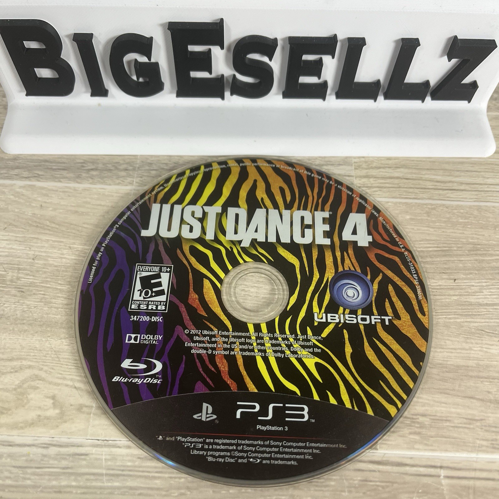 Just Dance 4 PS3 PlayStation 3 Tested Disc Only Party Dance Game