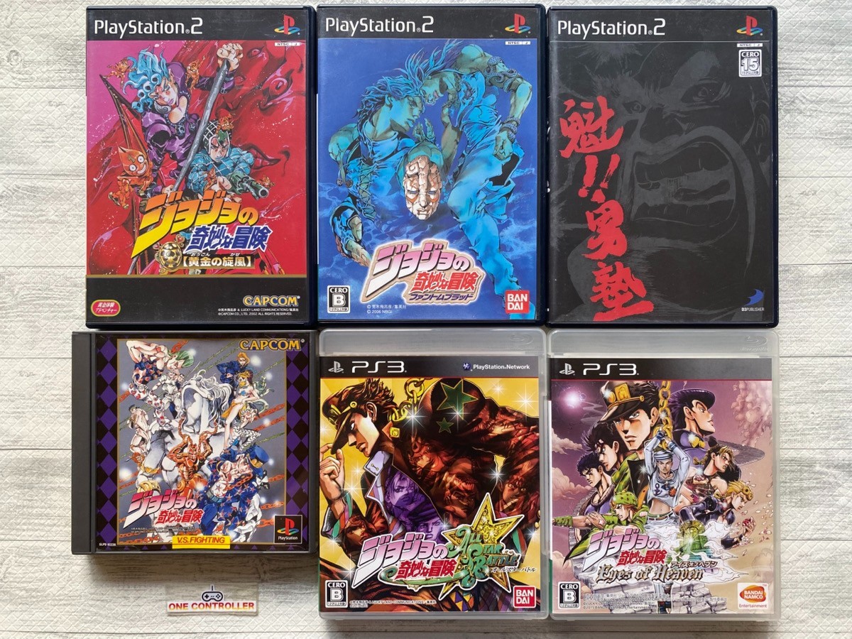 SONY PS 1 2 3 JoJo’s Bizarre Adventure series & Sakigake Otokojuku from Japan