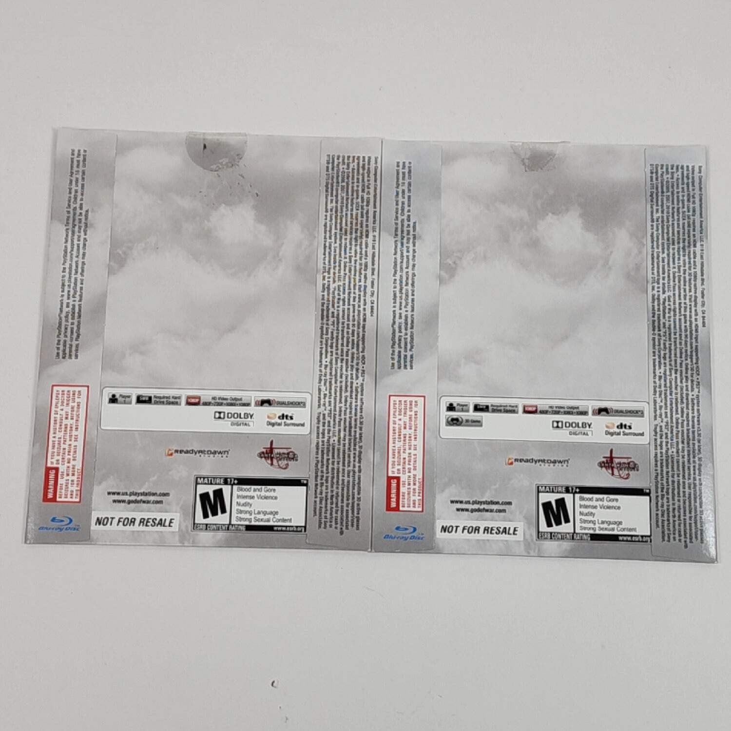 New God of War Saga Dual Pack (Sony PlayStation 3 PS3, 2012)