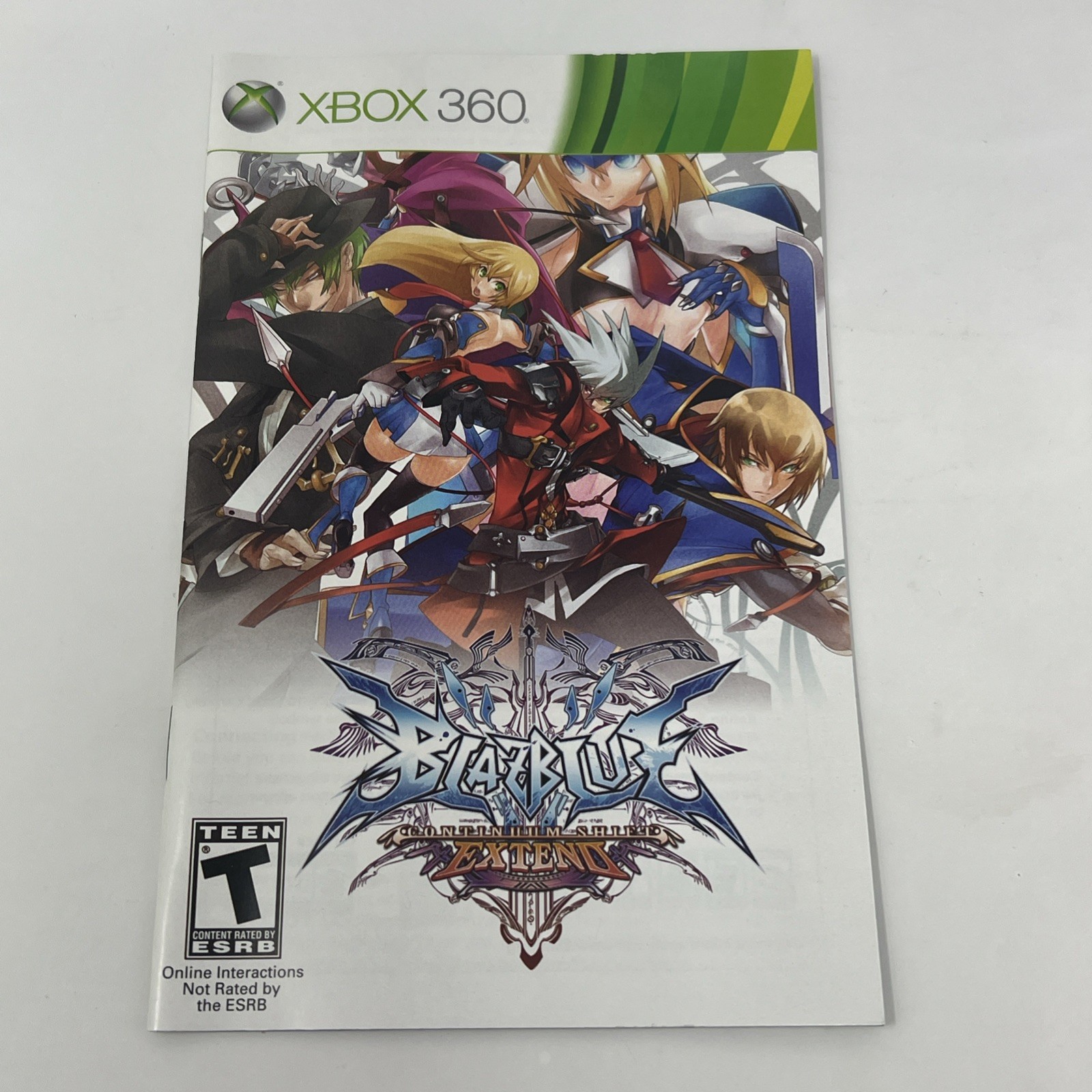 BlazBlue Continuum Shift Extend Xbox 360 – Complete CIB W/ Manual