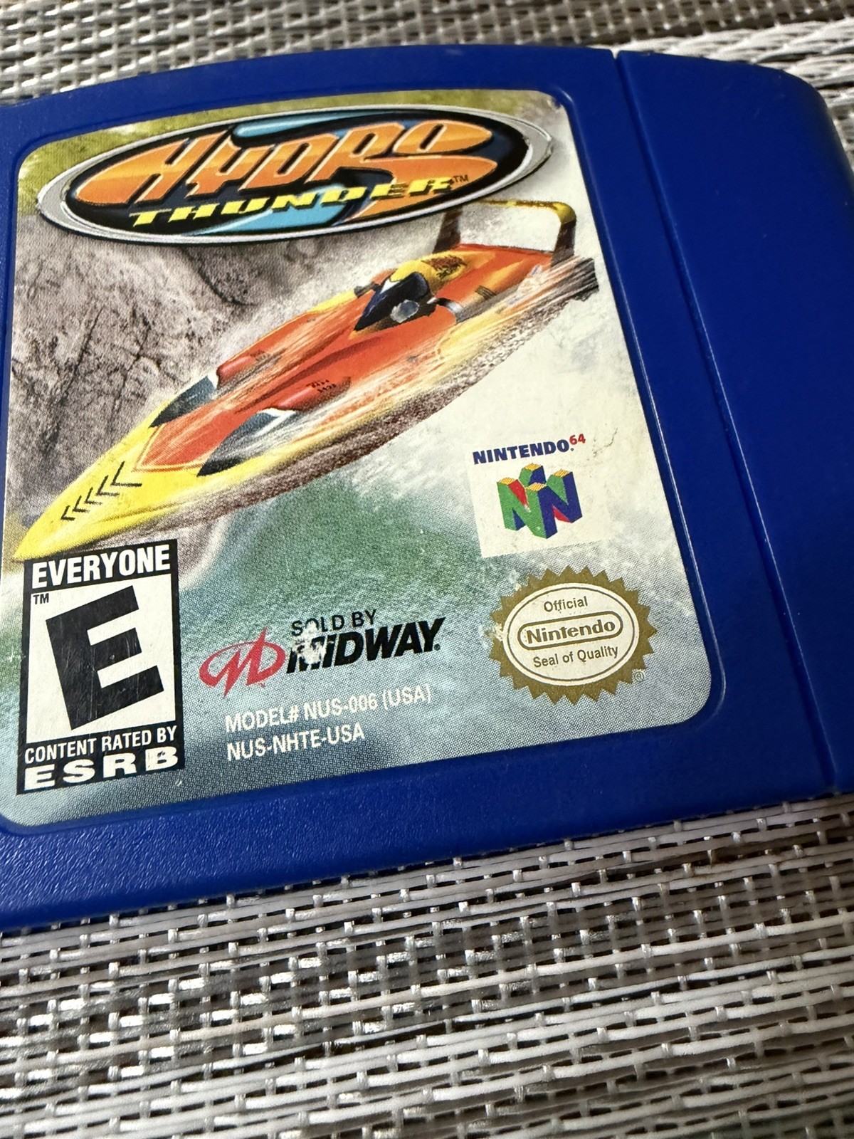 Hydro Thunder Blue Cartridge Nintendo 64/N64(TESTED & WORKS)