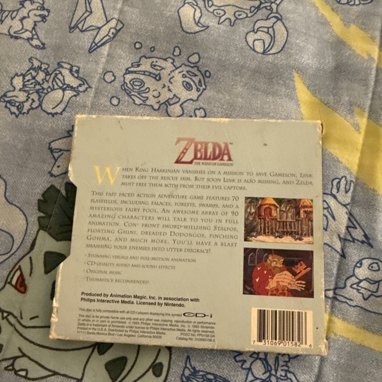 Philips CD-i Zelda: The Wand of Gamelon Complete w/ Sleeve Manual 1993 Nintendo