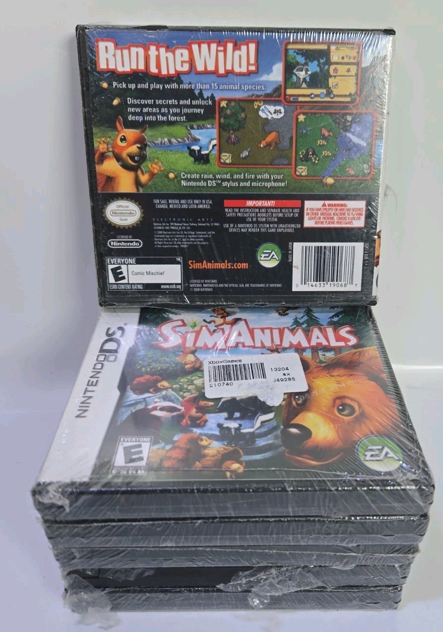 SimAnimals Nintendo DS 2008 NDS Game – Engaging Animal Simulator~Factory Sealed