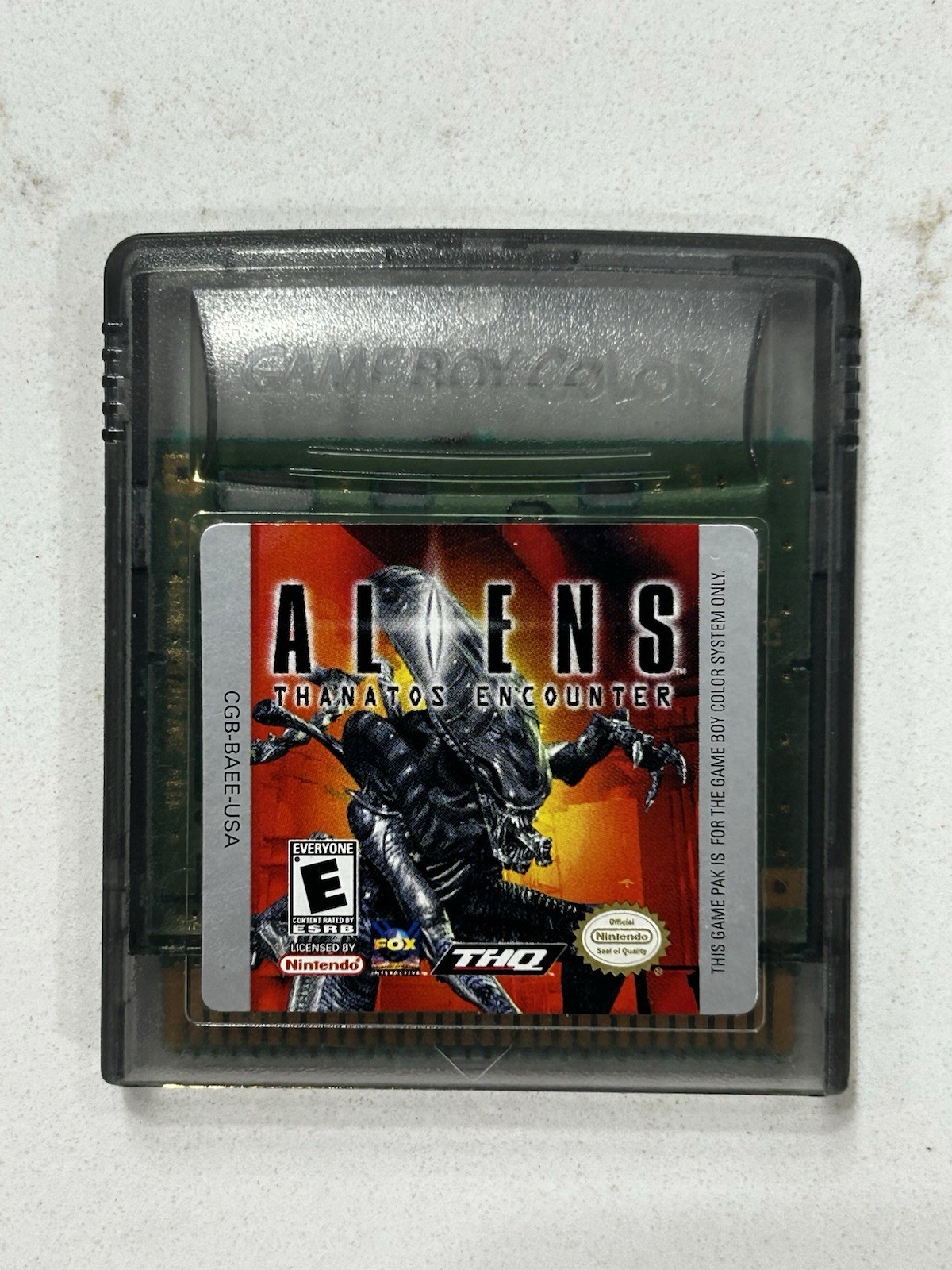 Aliens: Thanatos Encounter (2001) Nintendo Game Boy Color (GBC) Cleaned & Tested