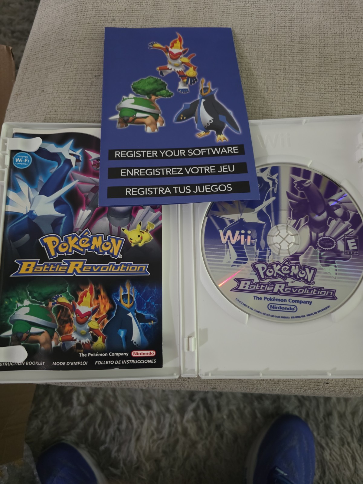 Pokemon Battle Revolution Nintendo Wii Complete CIB W/Inserts Tested Working