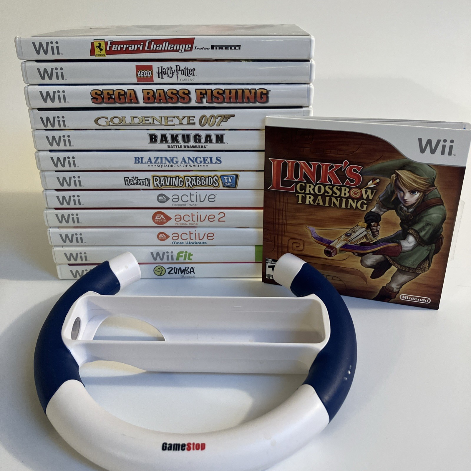 Lot Of 13 Wii Games & Accessory With And Without Manuals