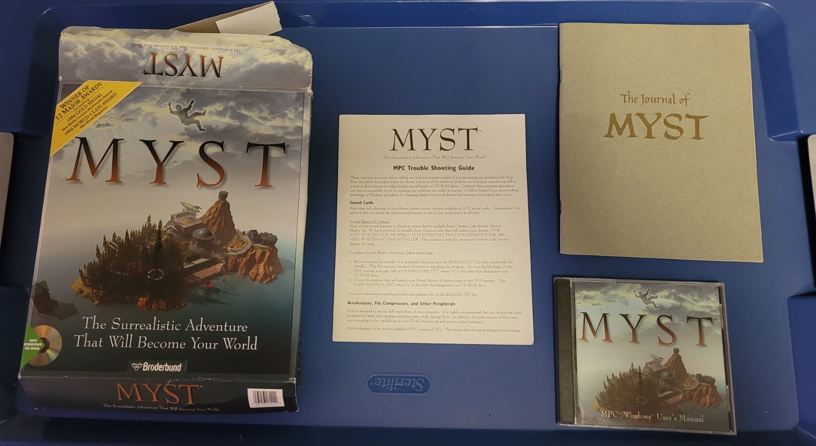 MYST by Brøderbund Big Box PC Windows CD-ROM