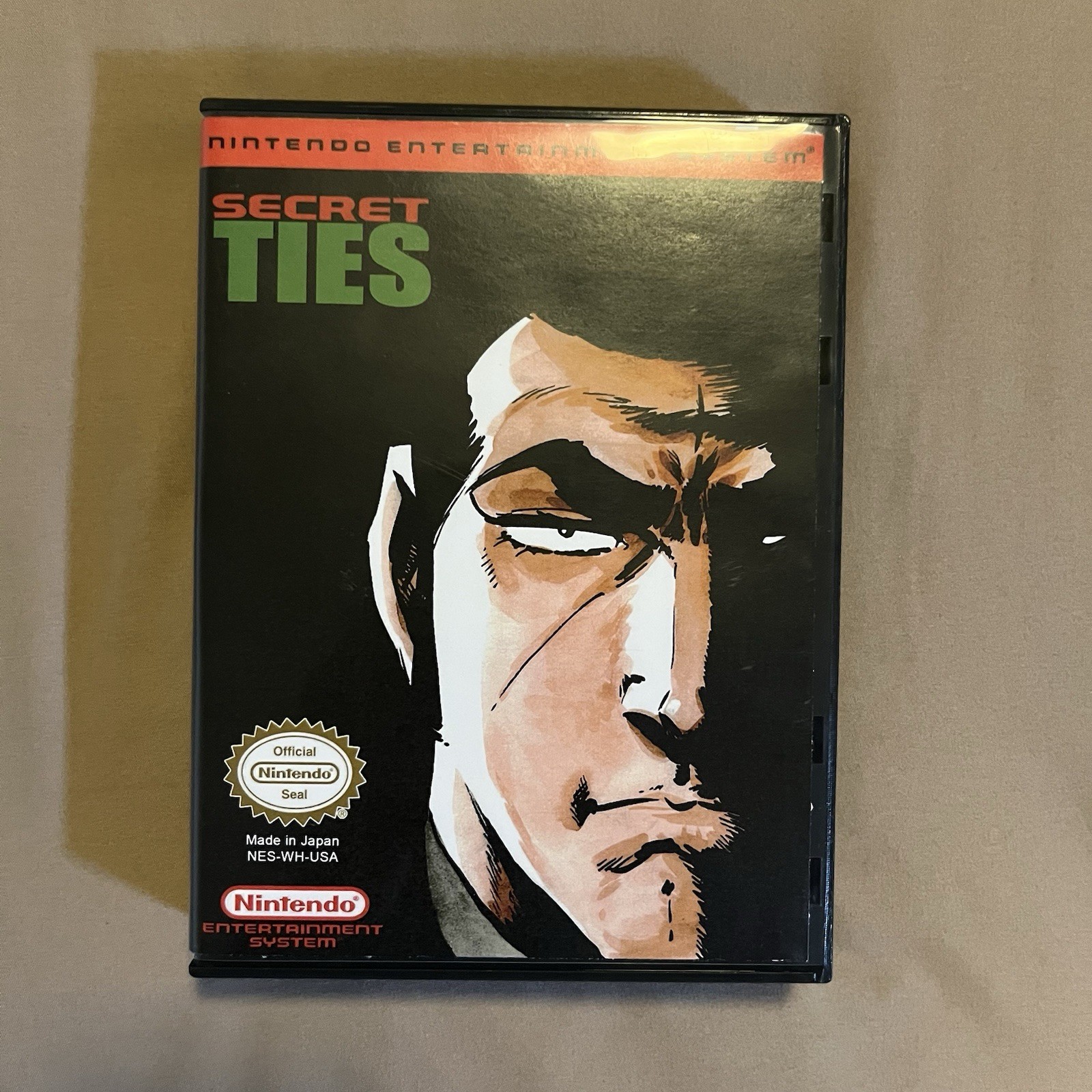 Secret Ties for NES 1988 Unreleased Game Vic Tokai Cartridge & Case Tested Golgo