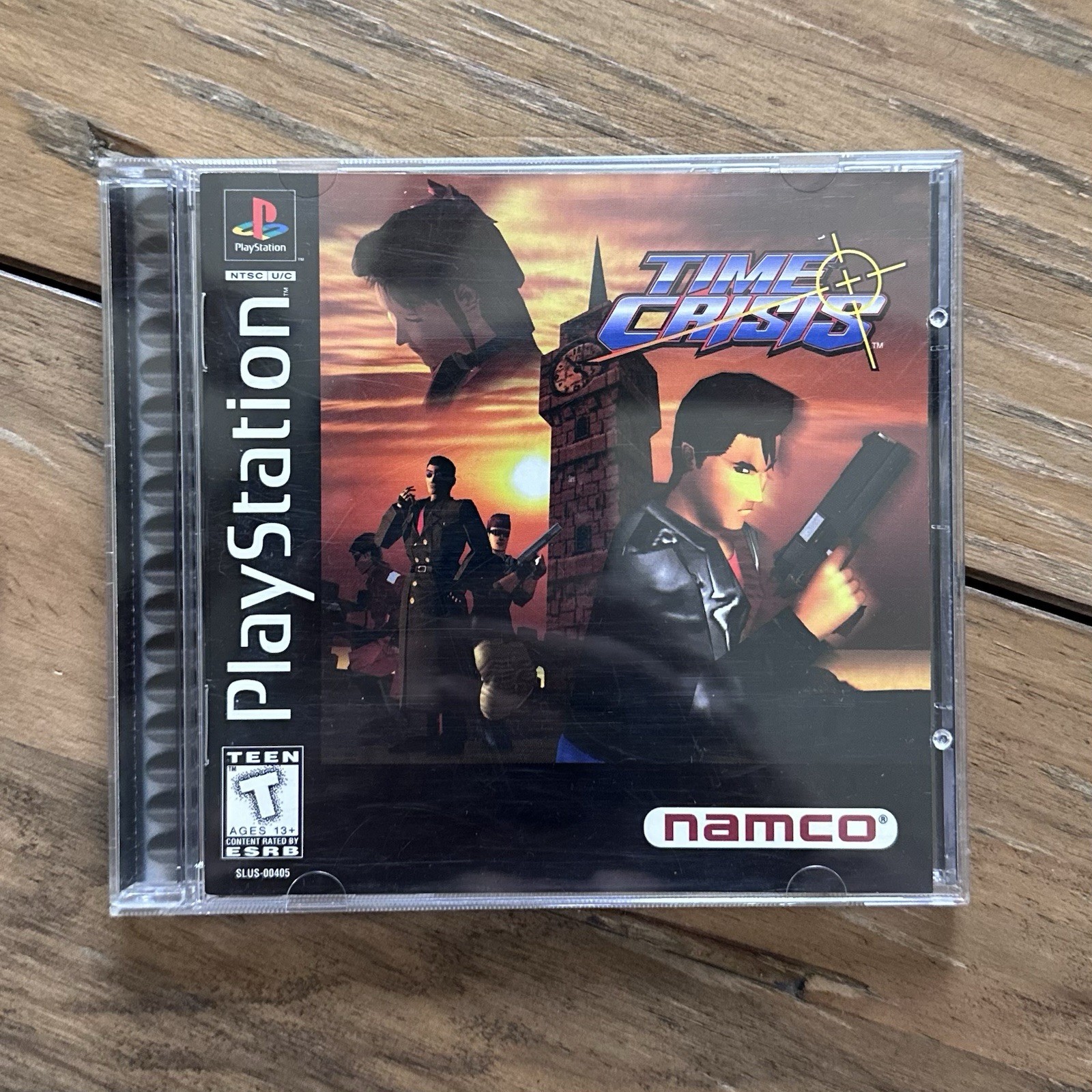 Time Crisis PS1 Black Label CIB Complete W/ Registration Card SLUS-00405