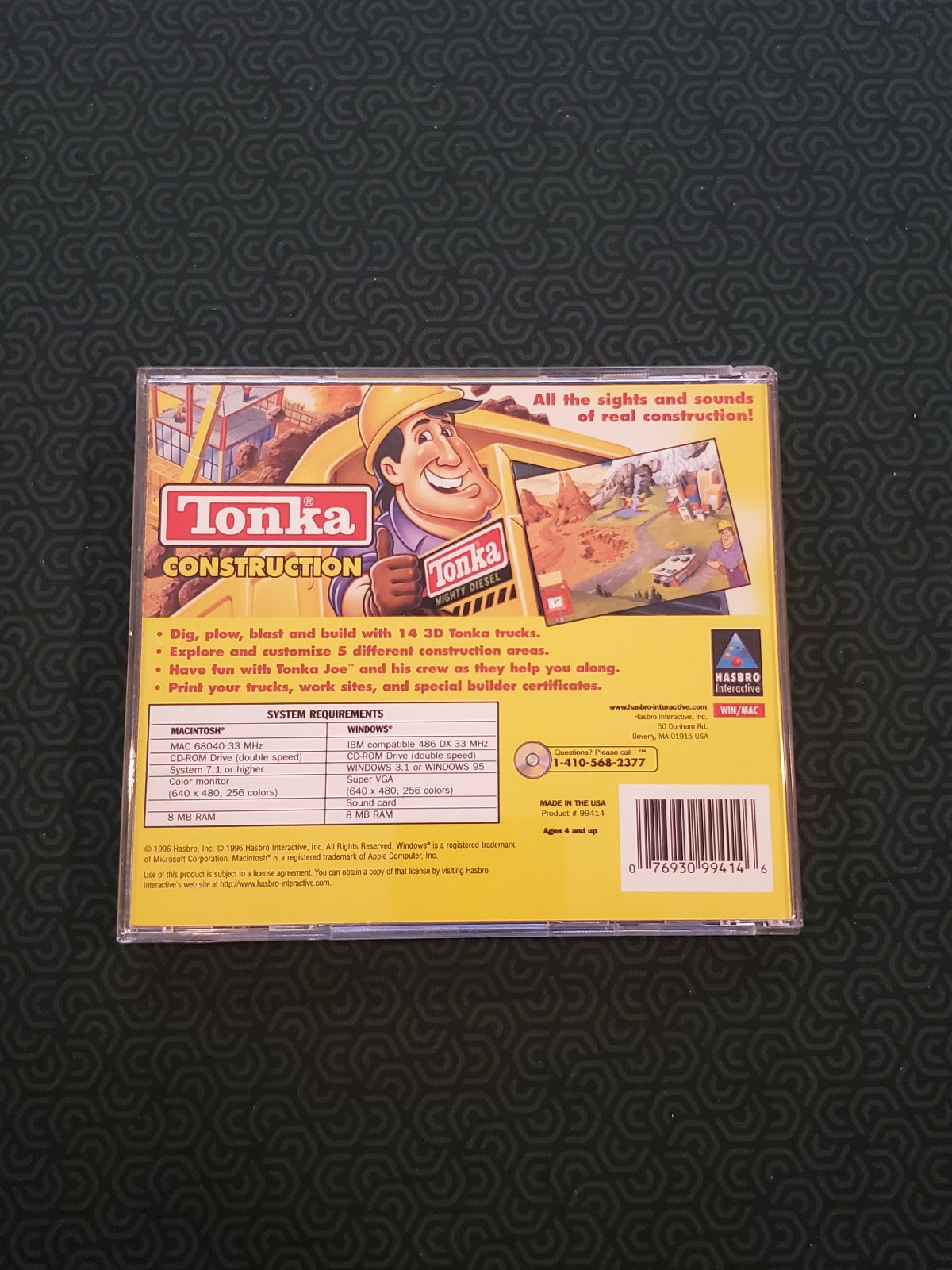 Tonka Construction (Windows/Mac, 1996) CD-ROM TESTED WORKING