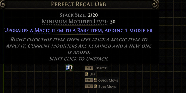 500x Perfect Regal Orb Path of Exile 2 Return of the Ancients League POE 2