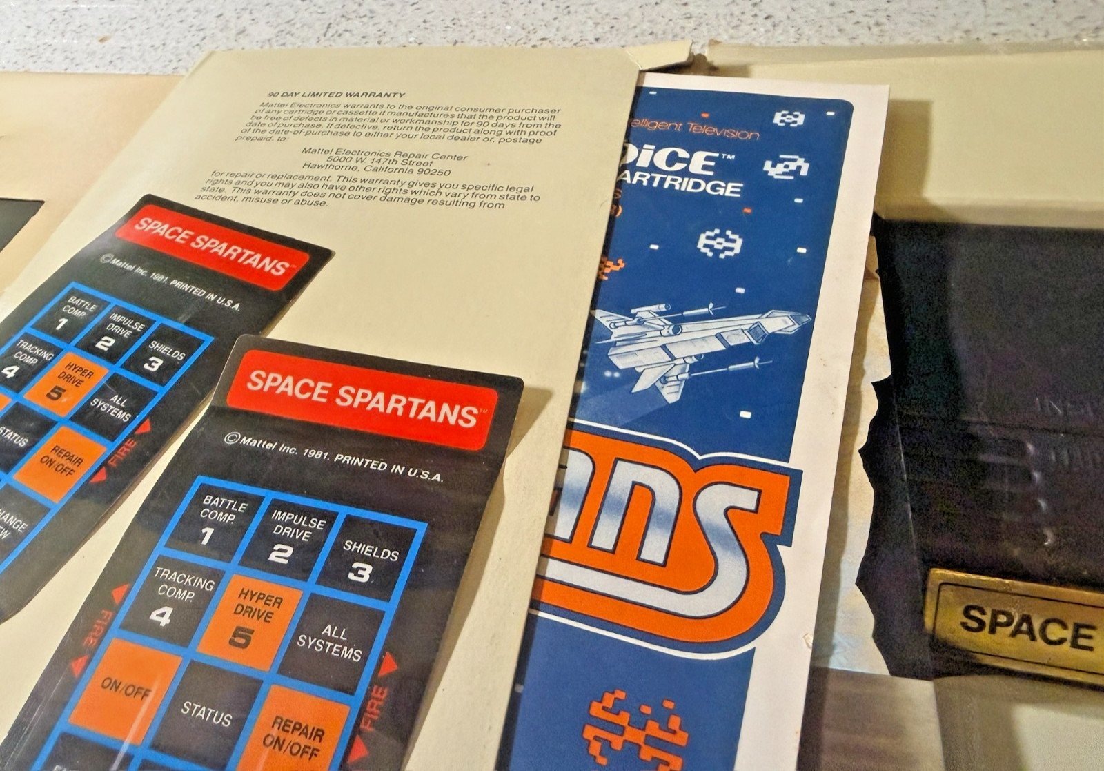 Mattel Intellivoice Voice Synthesis Module + 4 Games Includes Tron Solar Sailer