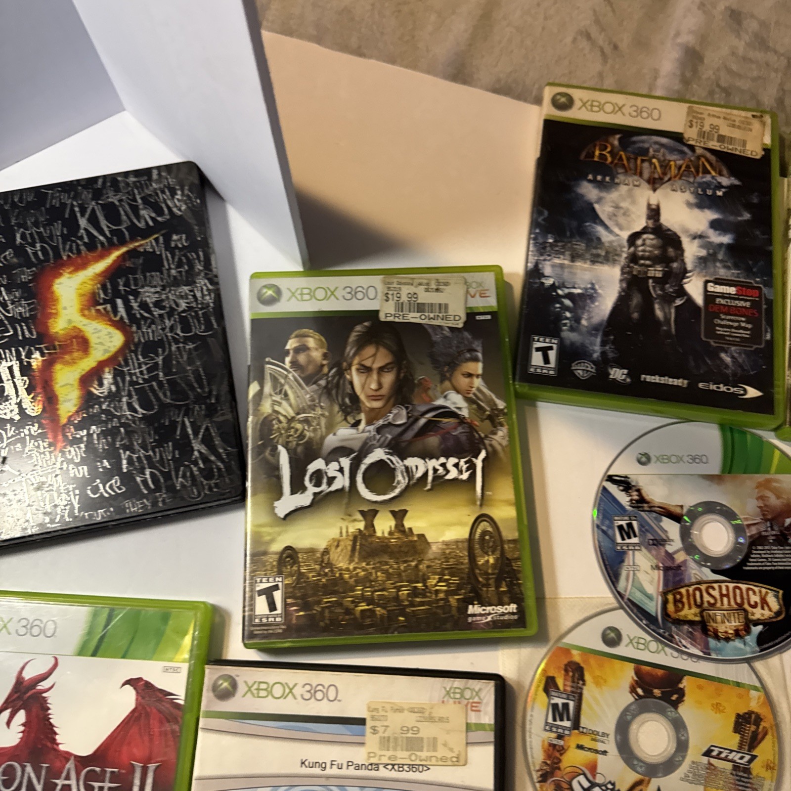 Xbox 360 Game Lot! Unknown Conditions, RE5 No Game! Rest Have Games!