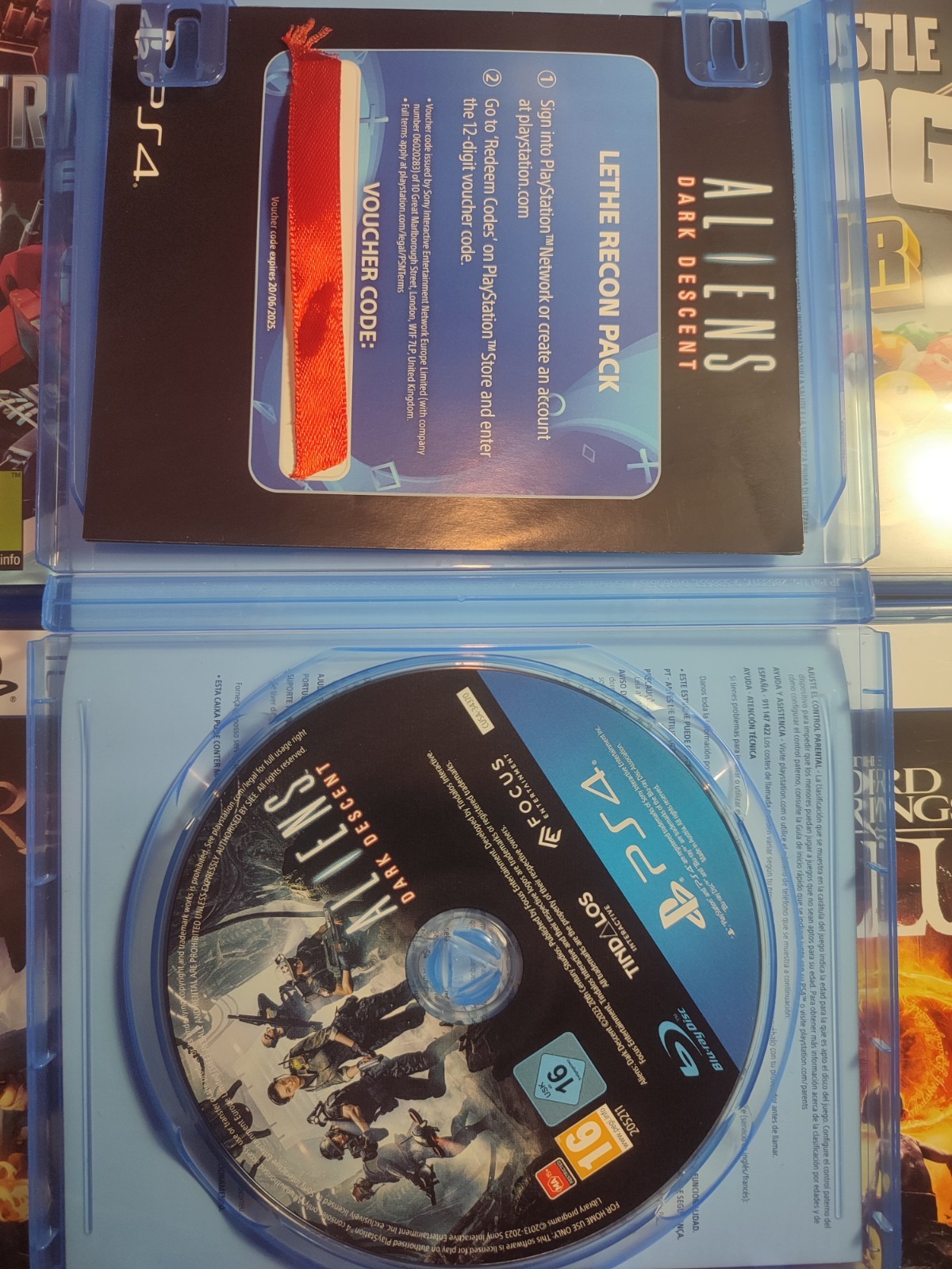 PS5 LOT Gollum, Return To Moria, Aliens Dark Descent, Transformers, Hustle Kin