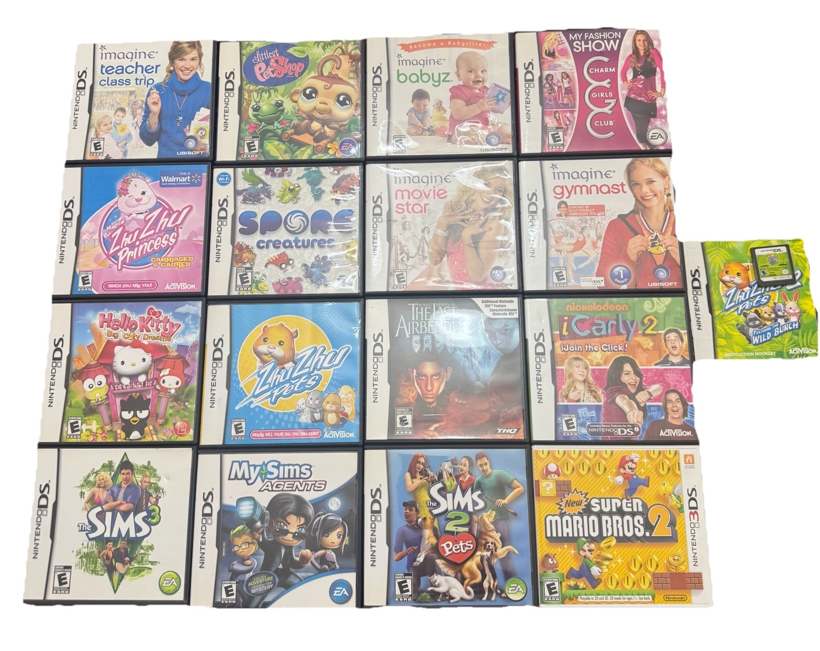 Nintendo DS 16 Game Lot All CIB And Tested + 1 Bonus DS Game