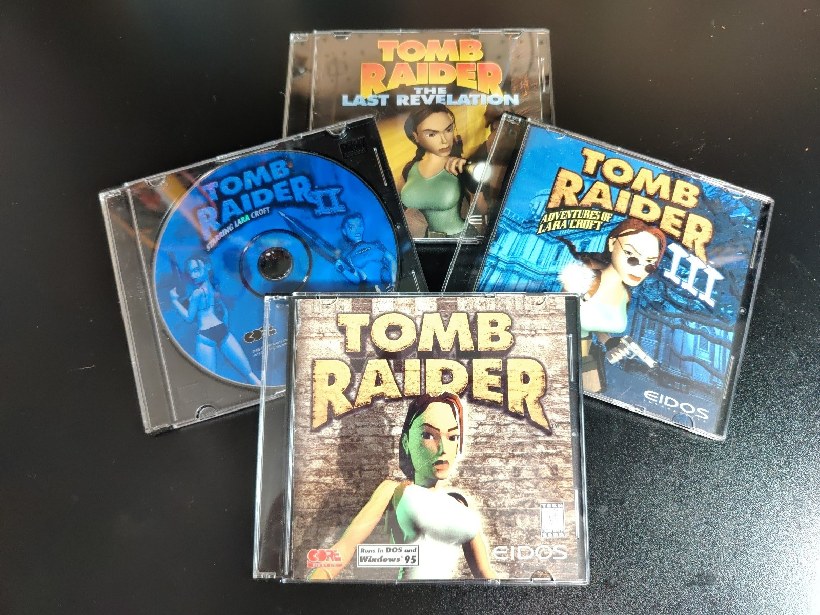 Tomb Raider Trilogy I II III + Last Revelation — Windows PC CD-ROM Video Game