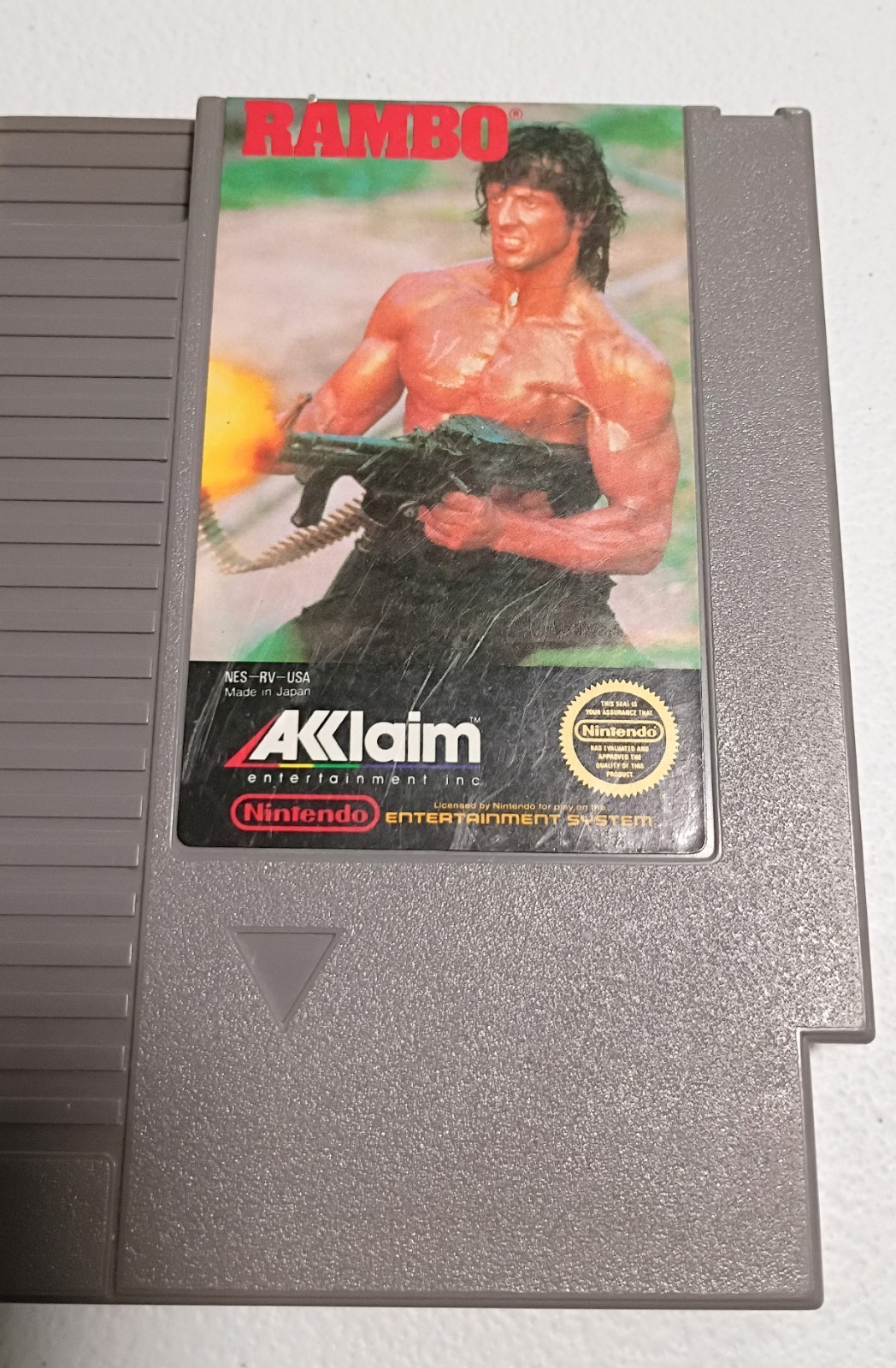 Rambo (Nintendo Entertainment System, 1988) NES Game Cart & Cover Only Tested GC