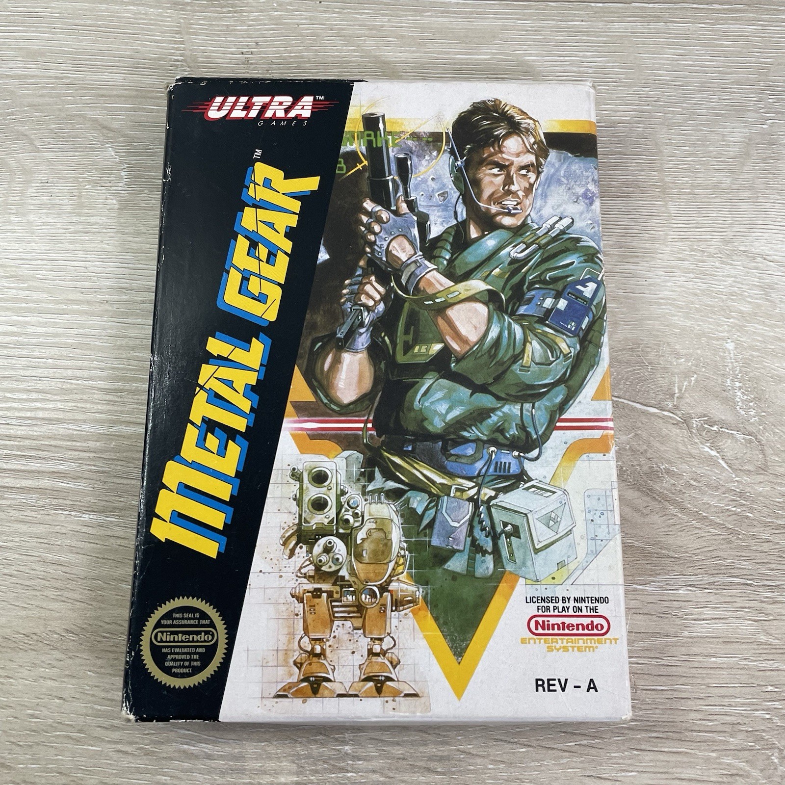 Metal Gear (Nintendo NES, 1988) Complete CIB Game w/ Box Manual Map Authentic