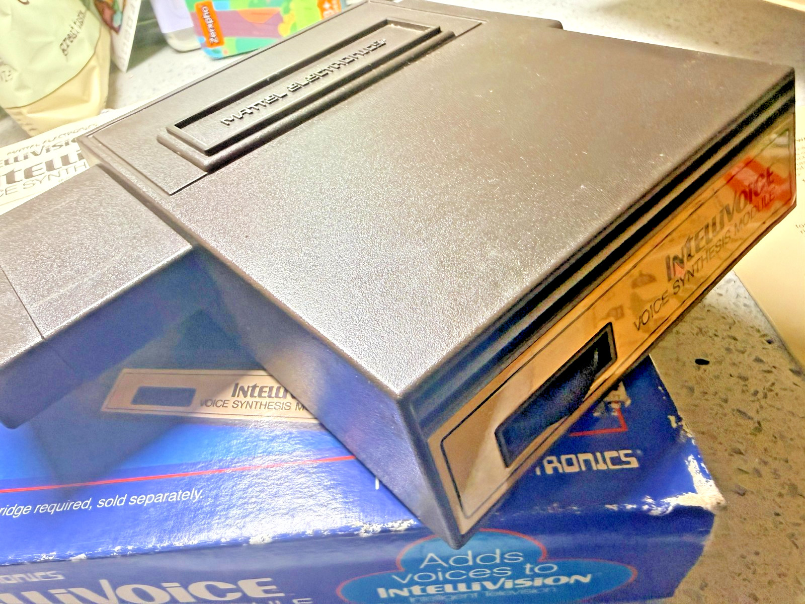 Mattel Intellivoice Voice Synthesis Module + 4 Games Includes Tron Solar Sailer