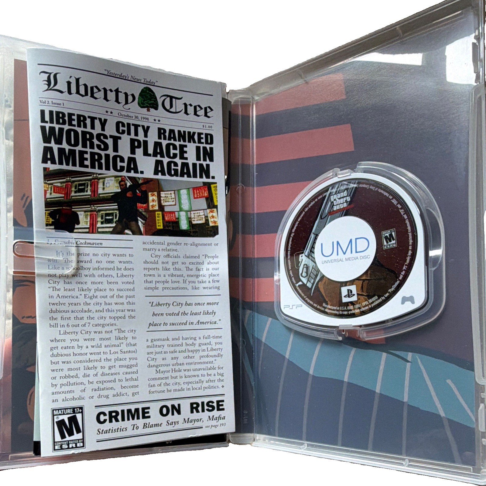 Grand Theft Auto: Liberty City Stories Sony PSP M (2005) Manual, Multiplayer