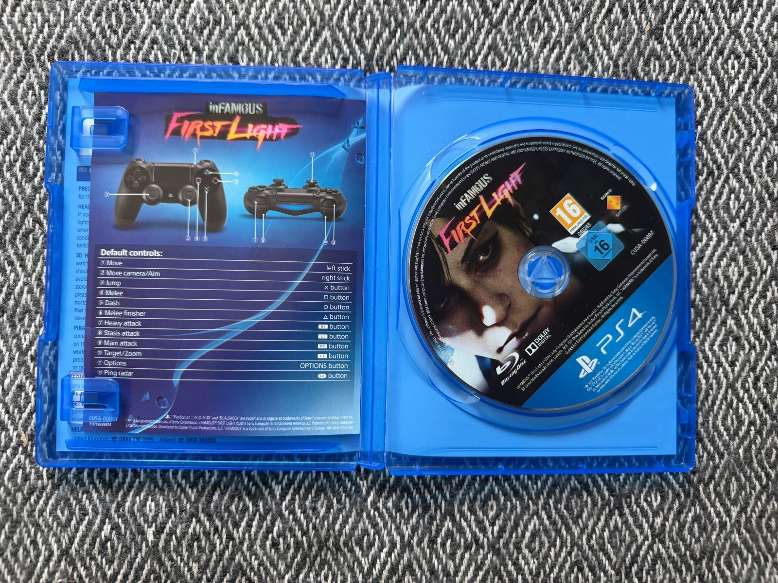 ps4 INFAMOUS FIRST LIGHT Game Playstation REGION FREE PAL UK Version PS5