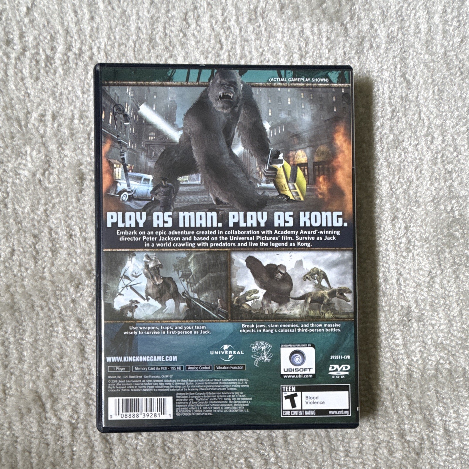 Ubisoft Peter Jackson’s King Kong: The Official Movie Game PS2 NTSC-U/C (Manual)