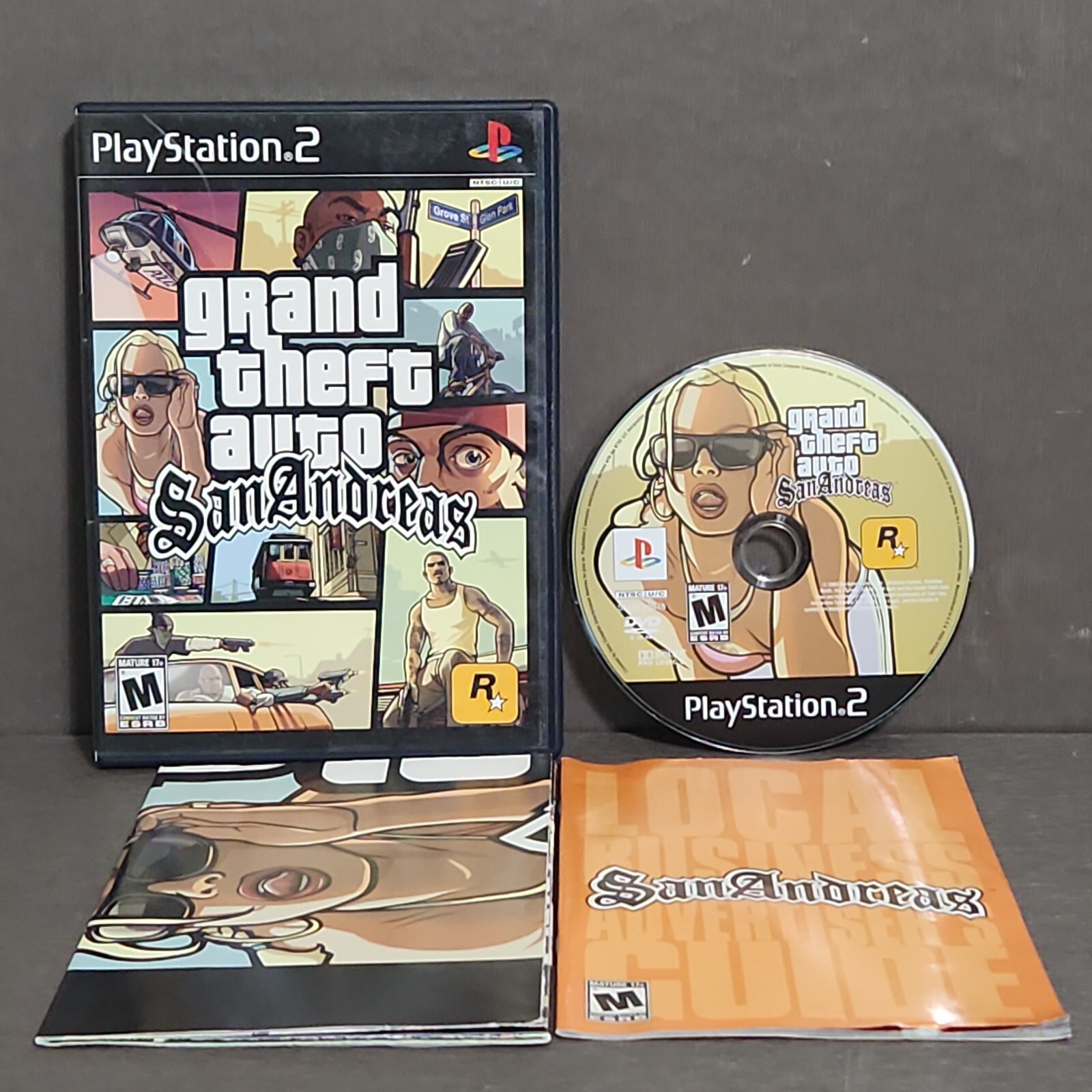 Grand Theft Auto San Andreas Playstation 2 PS2 Complete Refurbished Excellent