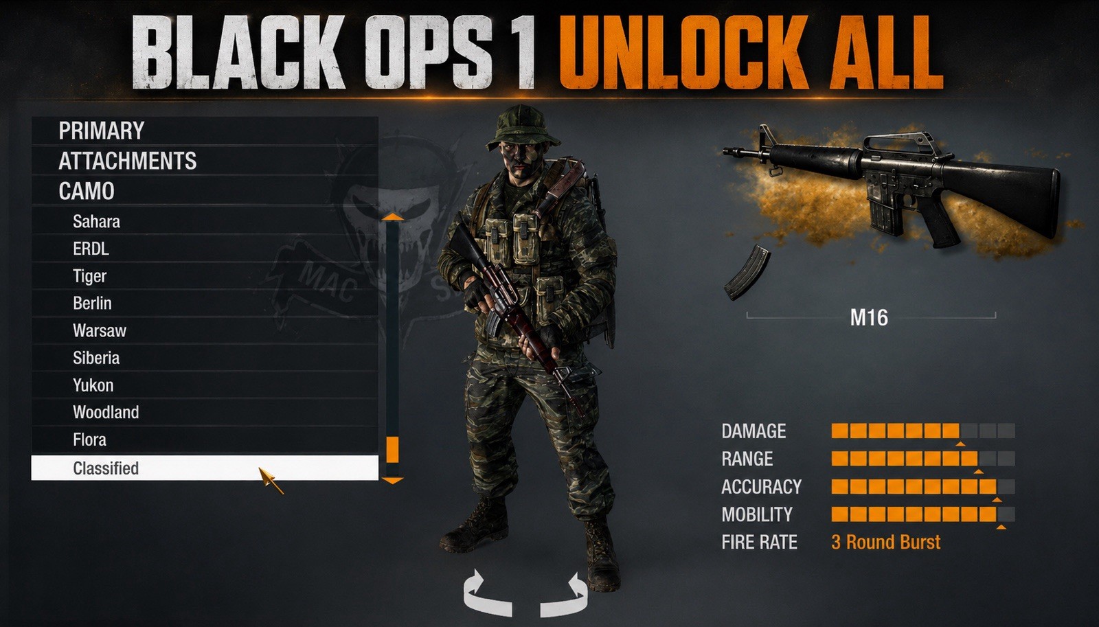 *NEW* BLACKOPS 1 UNLOCK ALL 🔥(Any Prestige | Max Rank | 5 million COD Points)