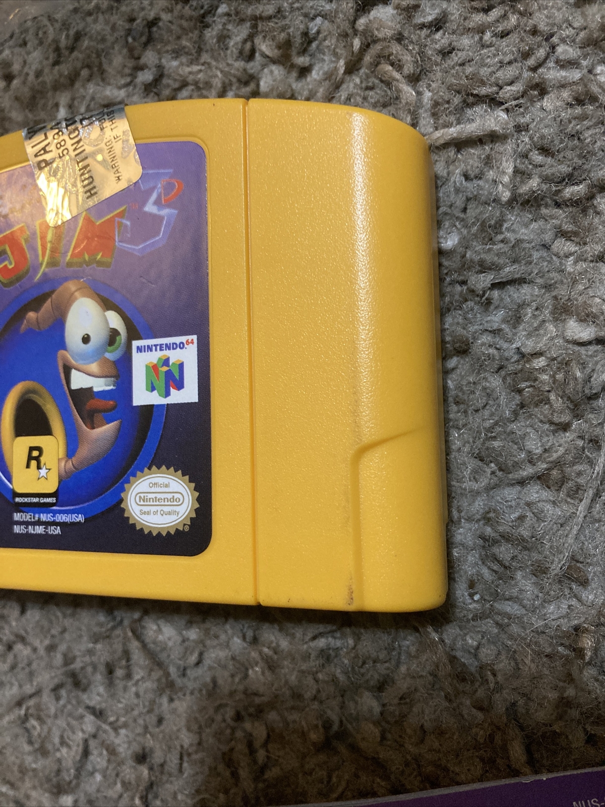 Earthworm Jim 3D Nintendo 64 N64 CIB Complete W Manual Authentic Game cartridge