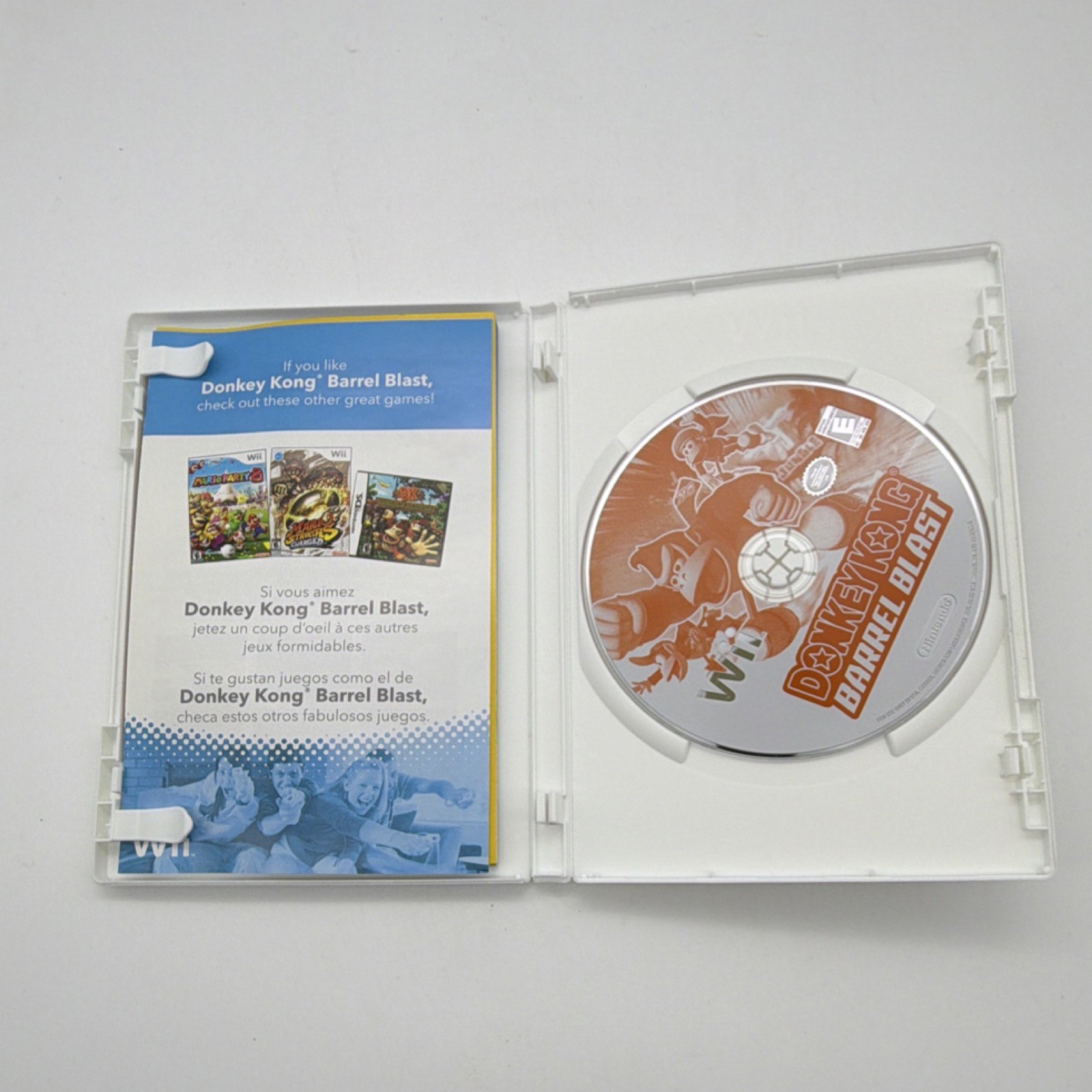Donkey Kong Barrel Blast Nintendo Wii 2007 E-Everyone NTSC-U/C Manual Included
