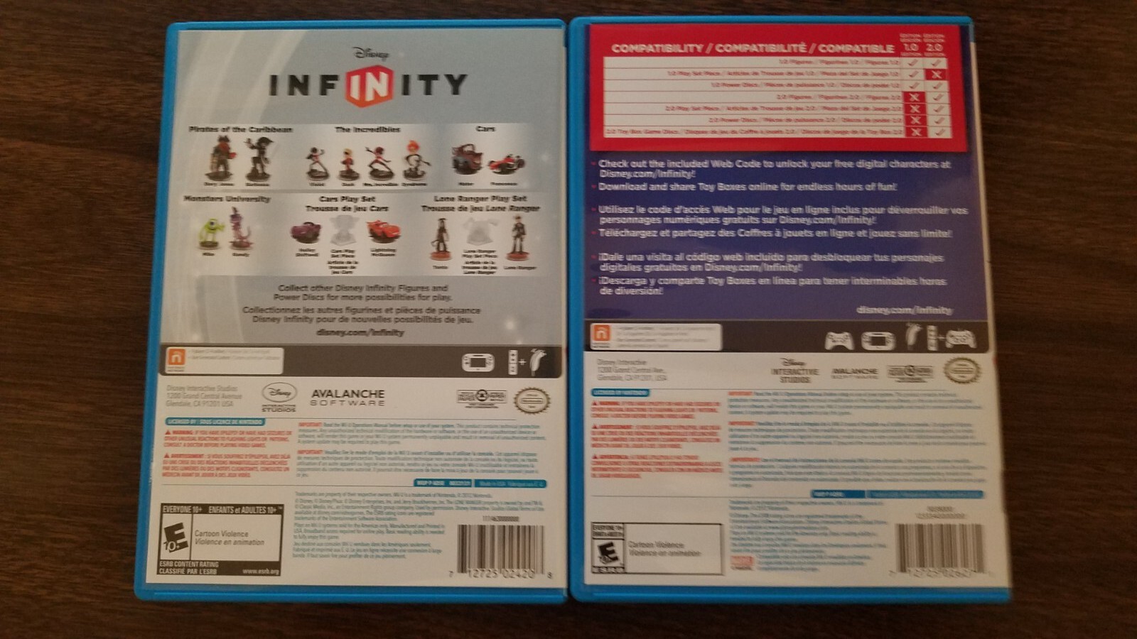 Disney Infinity Bundle Lot 1.0 2.0 & USB Portal Figure Base Nintendo Wii U 2014