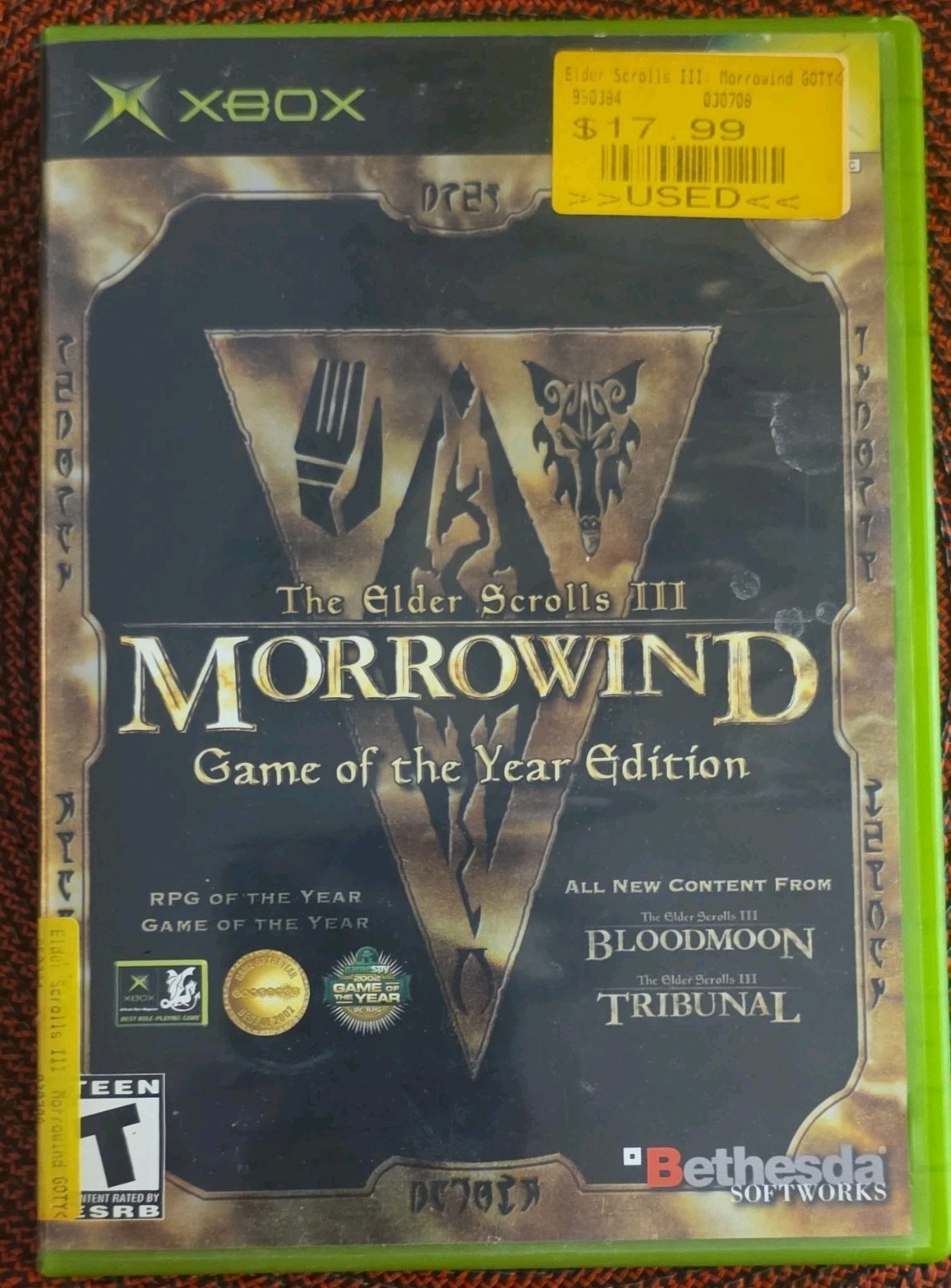Bethesda Softworks The Elder Scrolls III Morrowind GOTY Manual Xbox NTSC