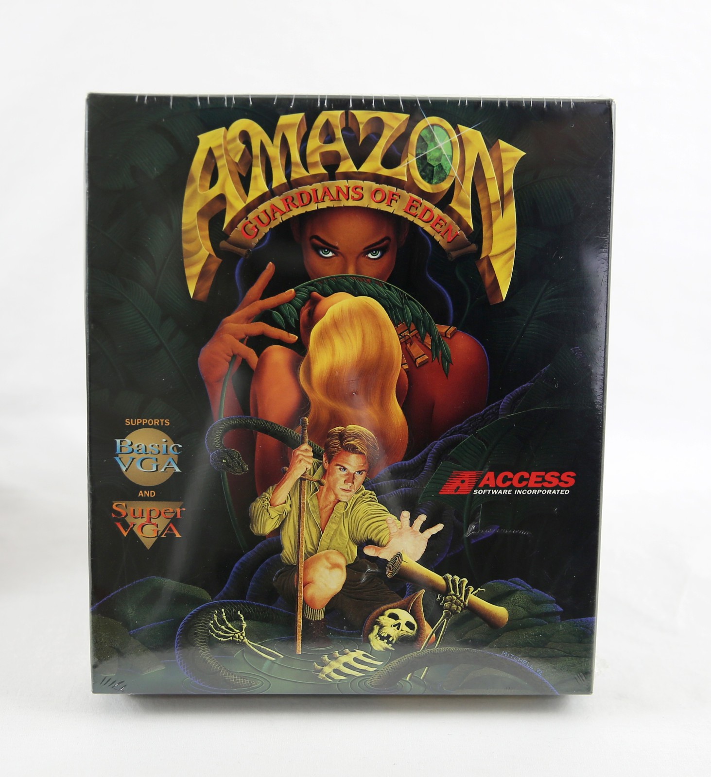 SEALED Amazon Guardians of Eden 1992 ACCESS Software MS-DOS Big Box PC RARE