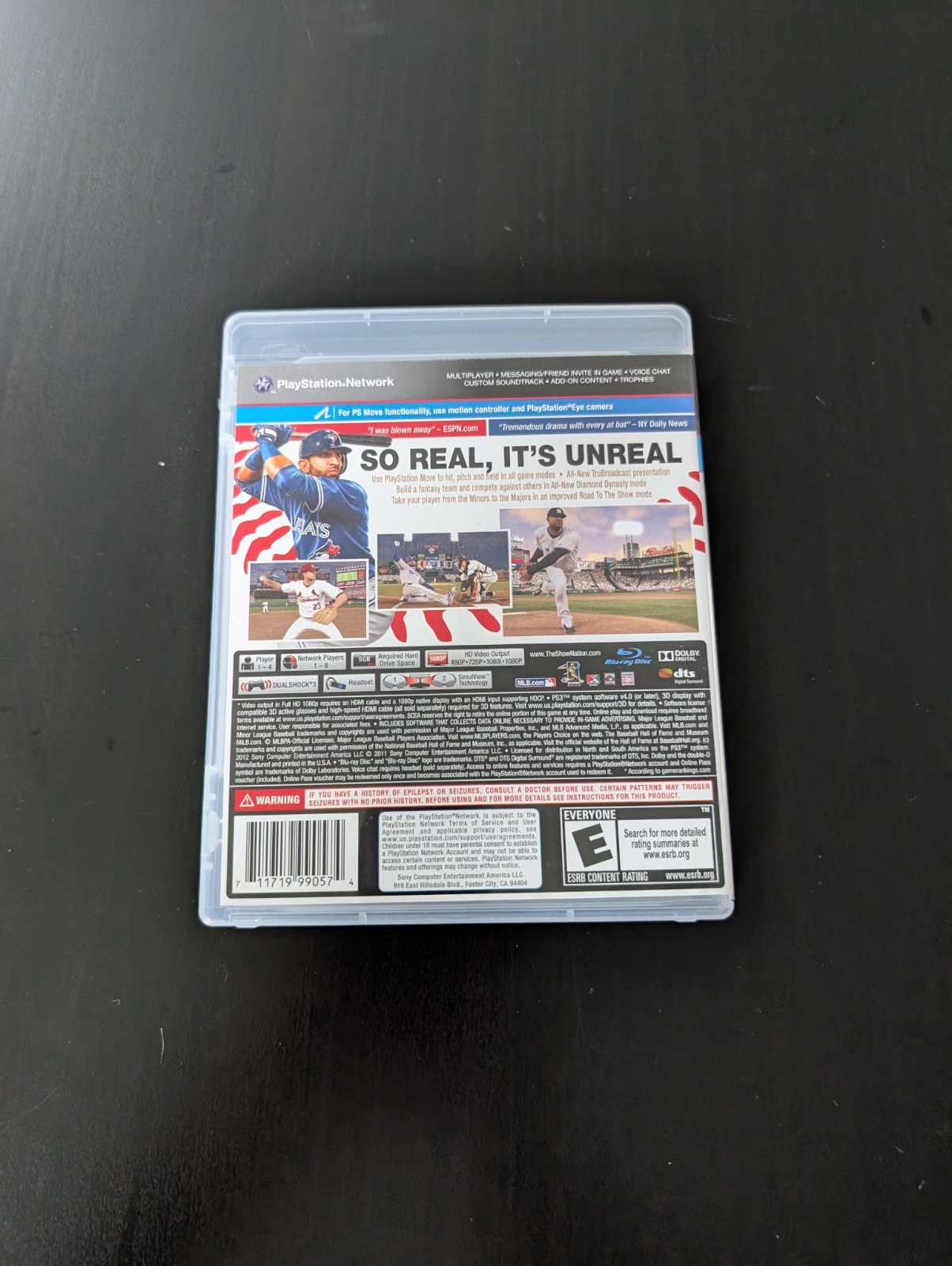MLB 12 The Show Sony PlayStation 3 / PS3 Pre-Owned