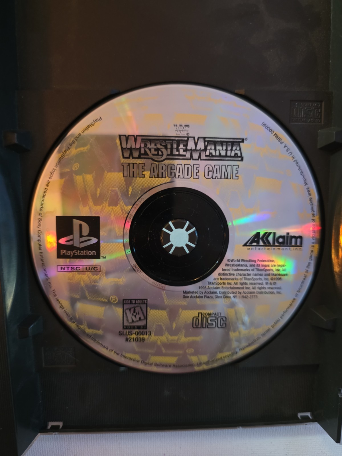 WWF WrestleMania Arcade Game Long Box With Manual Tested Working